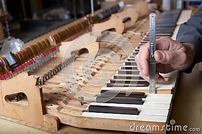 Piano Repair Stock Photo