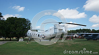 Piaseki H-21B Workhorse Helicopter Static Display LRAFB Editorial Stock Photo