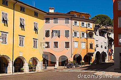 Piazza Cavour in Gorizia Stock Photo