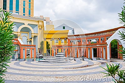 Piazza d`Italia in downtown New Orleans Editorial Stock Photo