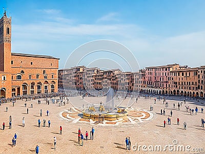 Piazza del Campo (Siena) Stock Photo