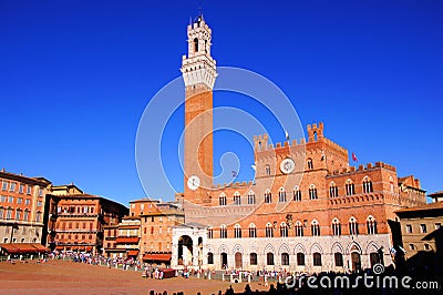 Piazza del Campo, Siena Stock Photo