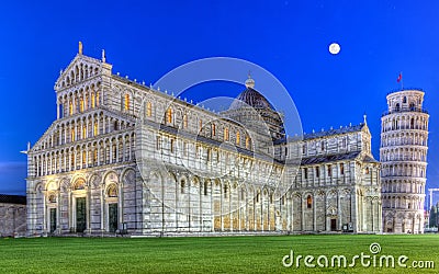 Piazza del Duomo o dei Miracoli or Cathedral Square of Miracles, Pisa, Italy Stock Photo