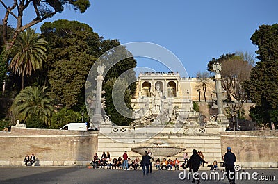 Piazza del Popolo, landmark, plaza, human settlement, town square Editorial Stock Photo