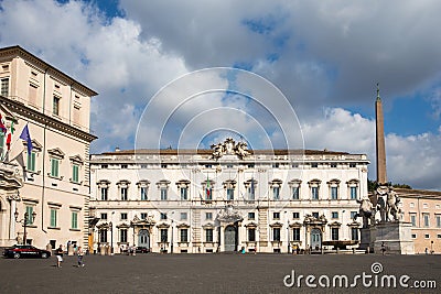 Piazza del Quirinale in Rome, Italy Editorial Stock Photo