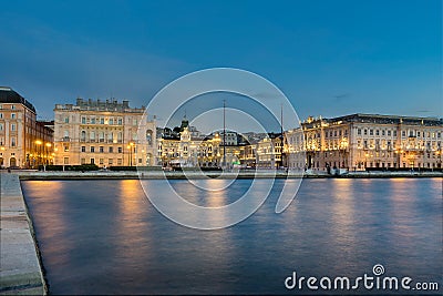 The Piazza Dell Unita D Italia Stock Photo