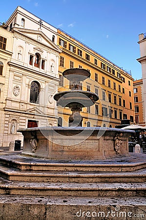 Piazza della Madonna dei Monte, Rome Stock Photo