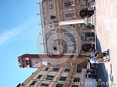 Piazza delle Erbe, Verona, Italy Editorial Stock Photo