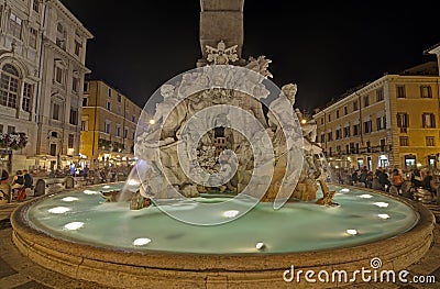 Piazza Navona, Rome Editorial Stock Photo