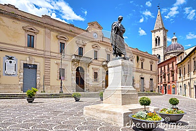 Piazza Ovidio Editorial Stock Photo