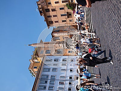 Piazza Rotonda, Rome, Italy Editorial Stock Photo