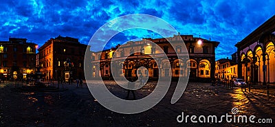 Piazza Santissima Annunziata in Florence, Italy Editorial Stock Photo