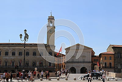 Piazza 10 Settembre, Pisa Editorial Stock Photo