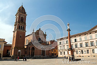 Piazza XX Settembre in Castel San Pietro Terme Stock Photo