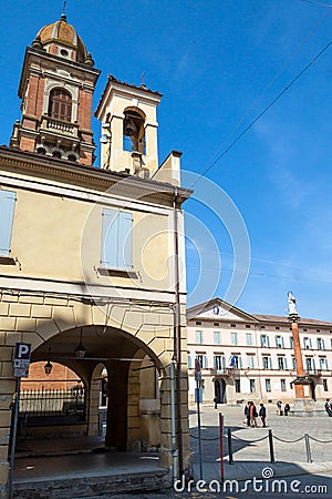 Piazza XX Settembre in Castel San Pietro Terme Stock Photo