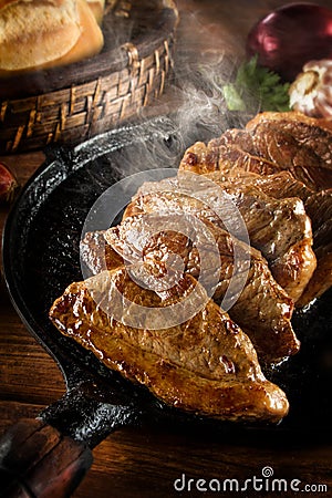 Picanha, beef traditional Brazilian barbecue Stock Photo