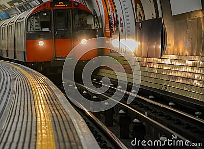 Piccadilly Circus Tube Station - London Editorial Stock Photo