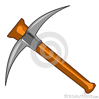 Pick axe isolated illustration Vector Illustration