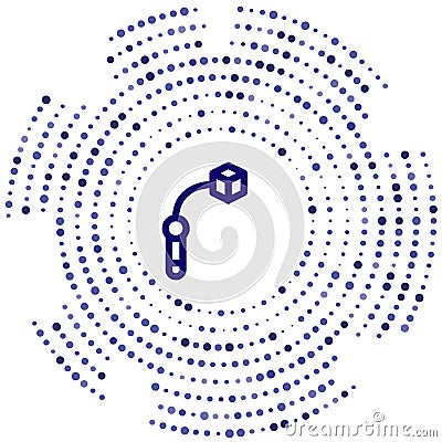 pick up vector icon. pick up editable stroke. pick up linear symbol for use on web and mobile apps, logo, print media. Thin line Vector Illustration