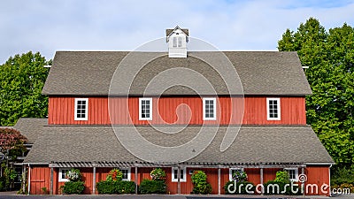 Pickering barn in Issaquah Washington. A preserved old dairy barn Editorial Stock Photo