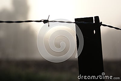 Picket Fence Stock Photo