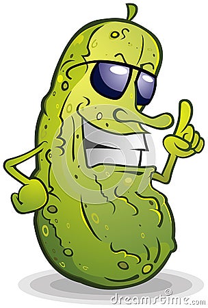 Pickle With Attitude Vector Illustration