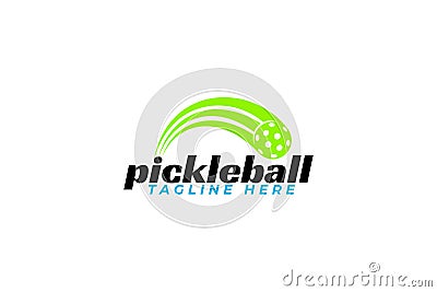 Pickleball logo vector graphic for any business Vector Illustration