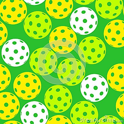 pickleball seamless pattern Vector Illustration