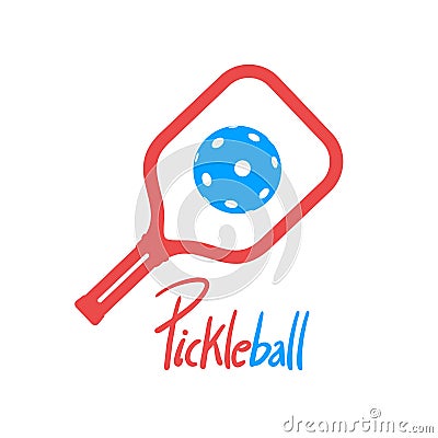 Pickleball sport symbol Vector Illustration