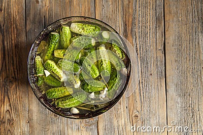 Pickled cucumbers Stock Photo