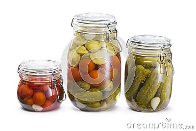 Pickled vegetables Stock Photo