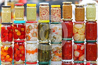 Pickled vegetables Stock Photo