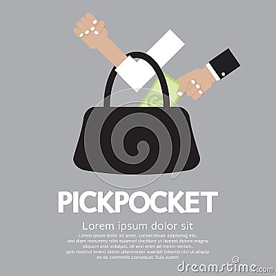 Pickpocket Vector Illustration