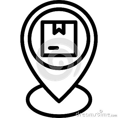 Pickup point icon, location map and navigation vector Vector Illustration