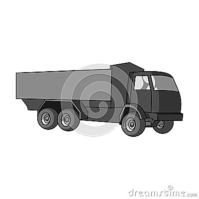 Pickup rural truck. Tow auto. Truck with orange body for the transport of agricultural crops.Agricultural Machinery Vector Illustration