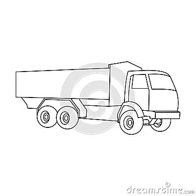 Pickup rural truck. Tow auto. Truck with orange body for the transport of agricultural crops.Agricultural Machinery Vector Illustration