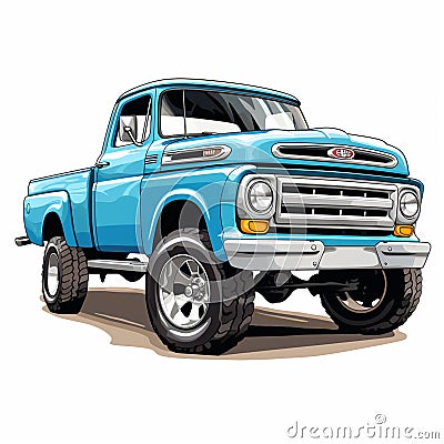 Pickup truck logo Create a lasting impression Stock Photo