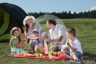 Picnic Stock Photo