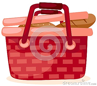 Picnic basket Vector Illustration