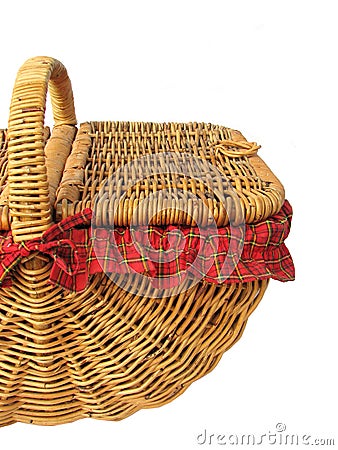 Picnic Basket Stock Photo