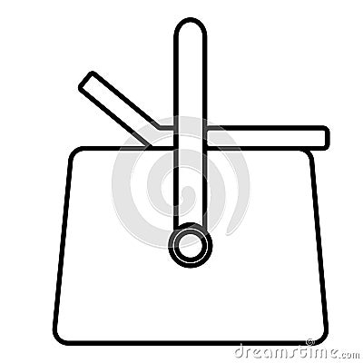 picnic basket icon Vector Illustration