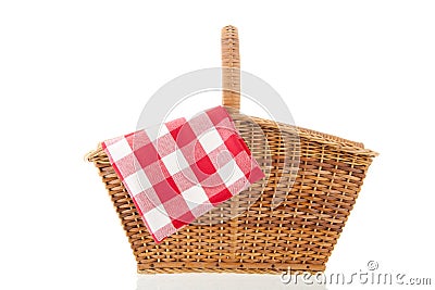 Picnic basket Stock Photo