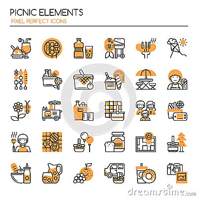 Picnic Elements Stock Photo