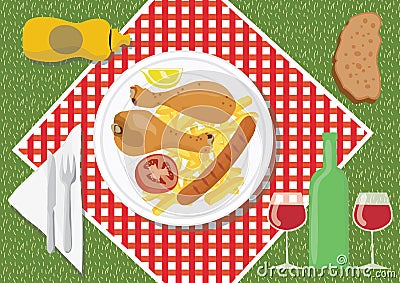 Picnic food Stock Photo