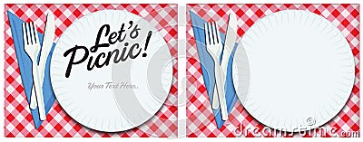 Picnic Invitation Art Stock Photo