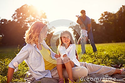 Picnic in nature Stock Photo