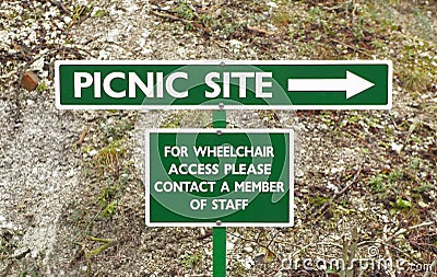 Picnic site Stock Photo