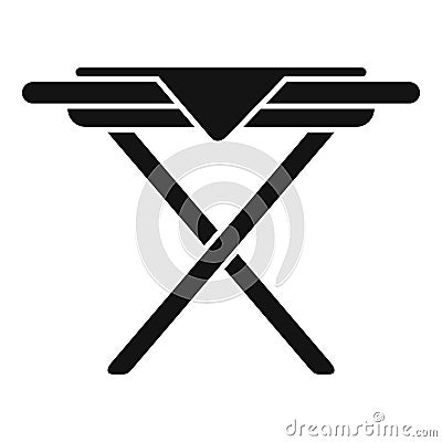 Picnic table home icon simple vector. Patio furniture Stock Photo