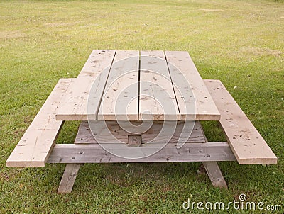 Picnic Table Stock Photo