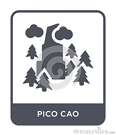 pico cao icon in trendy design style. pico cao icon isolated on white background. pico cao vector icon simple and modern flat Vector Illustration